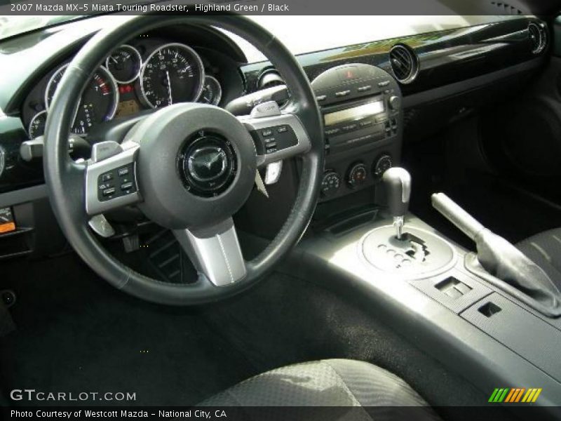Highland Green / Black 2007 Mazda MX-5 Miata Touring Roadster