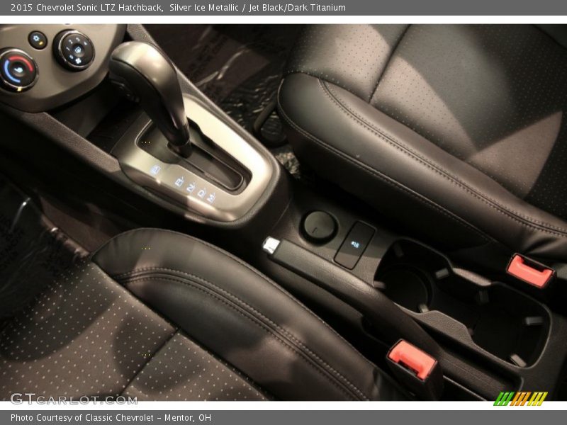 Silver Ice Metallic / Jet Black/Dark Titanium 2015 Chevrolet Sonic LTZ Hatchback