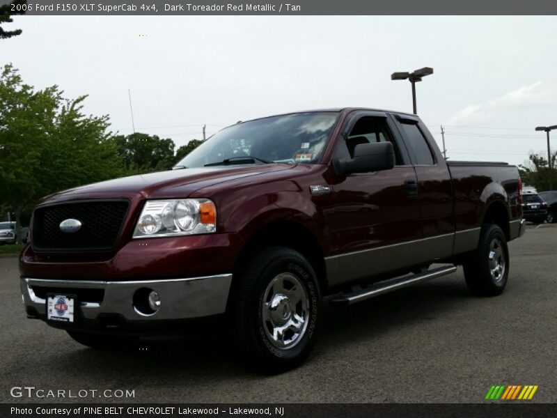 Dark Toreador Red Metallic / Tan 2006 Ford F150 XLT SuperCab 4x4