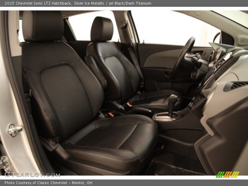 Silver Ice Metallic / Jet Black/Dark Titanium 2015 Chevrolet Sonic LTZ Hatchback