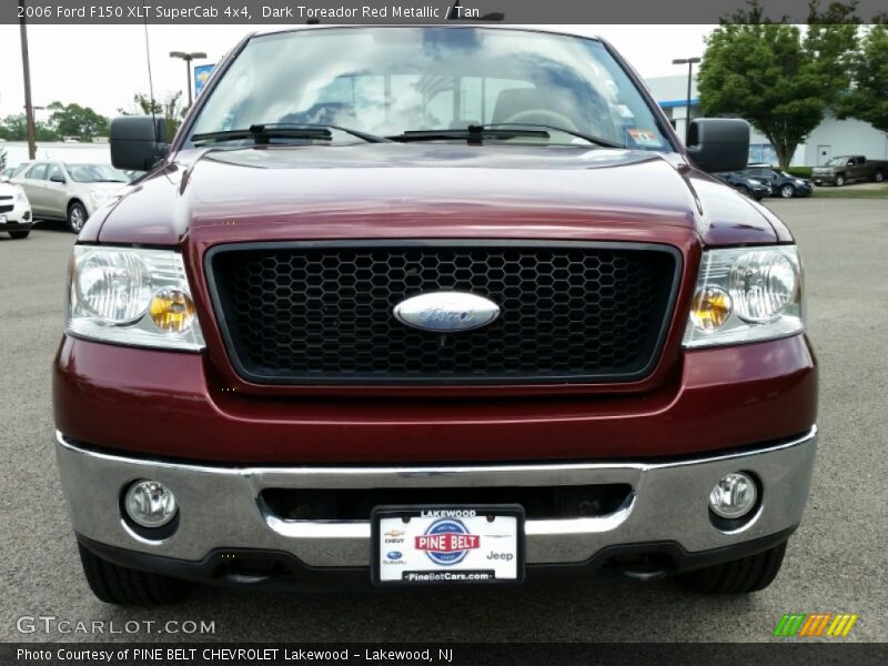 Dark Toreador Red Metallic / Tan 2006 Ford F150 XLT SuperCab 4x4