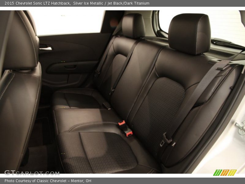 Silver Ice Metallic / Jet Black/Dark Titanium 2015 Chevrolet Sonic LTZ Hatchback