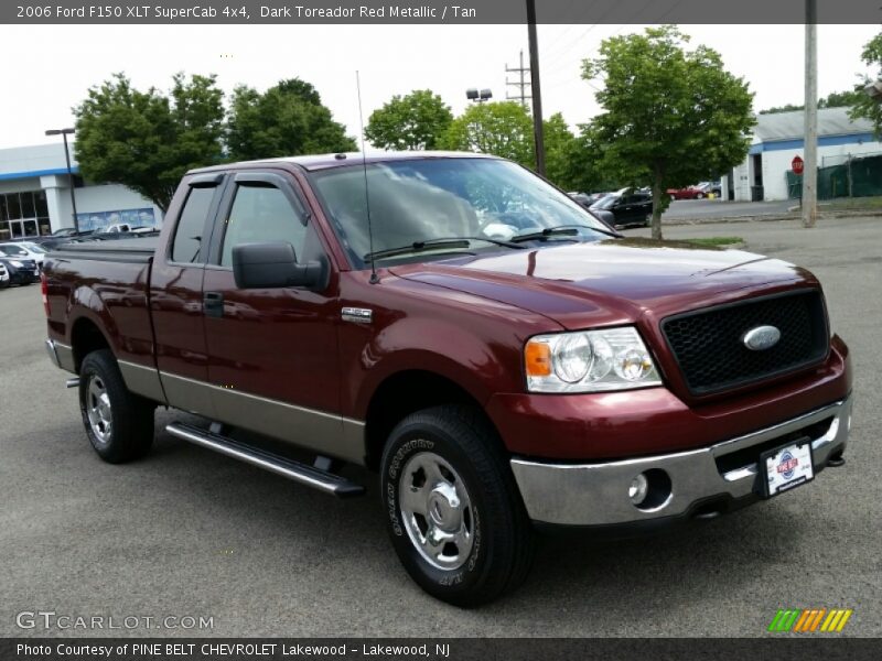 Dark Toreador Red Metallic / Tan 2006 Ford F150 XLT SuperCab 4x4