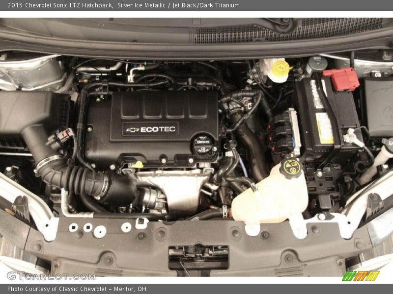 Silver Ice Metallic / Jet Black/Dark Titanium 2015 Chevrolet Sonic LTZ Hatchback