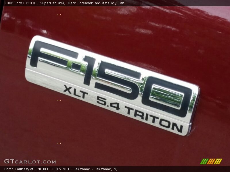 Dark Toreador Red Metallic / Tan 2006 Ford F150 XLT SuperCab 4x4