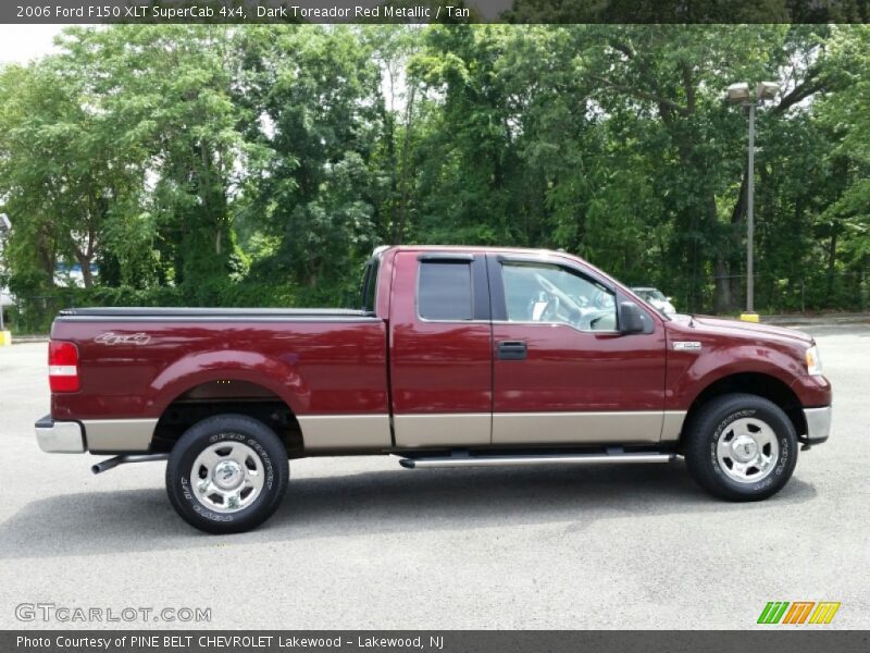 Dark Toreador Red Metallic / Tan 2006 Ford F150 XLT SuperCab 4x4