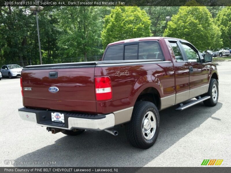 Dark Toreador Red Metallic / Tan 2006 Ford F150 XLT SuperCab 4x4