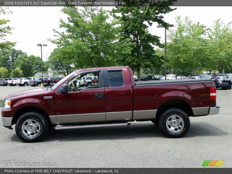Dark Toreador Red Metallic / Tan 2006 Ford F150 XLT SuperCab 4x4
