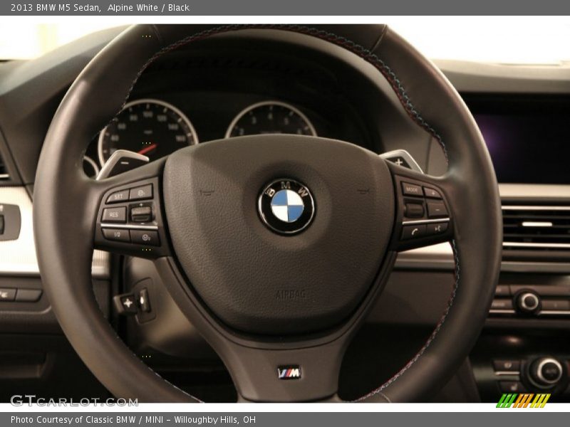 Alpine White / Black 2013 BMW M5 Sedan