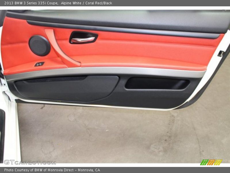 Alpine White / Coral Red/Black 2013 BMW 3 Series 335i Coupe