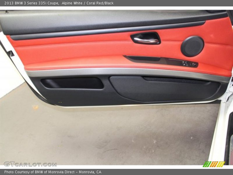 Alpine White / Coral Red/Black 2013 BMW 3 Series 335i Coupe