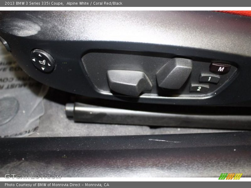 Alpine White / Coral Red/Black 2013 BMW 3 Series 335i Coupe