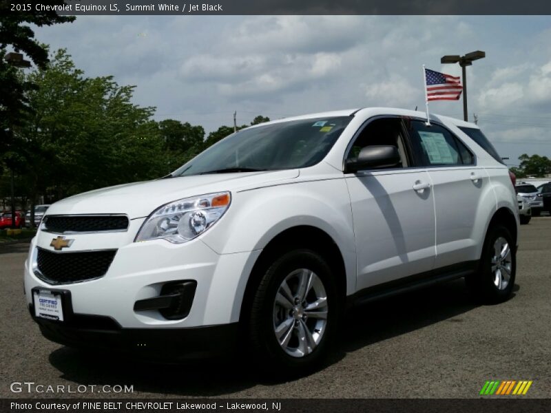 Summit White / Jet Black 2015 Chevrolet Equinox LS