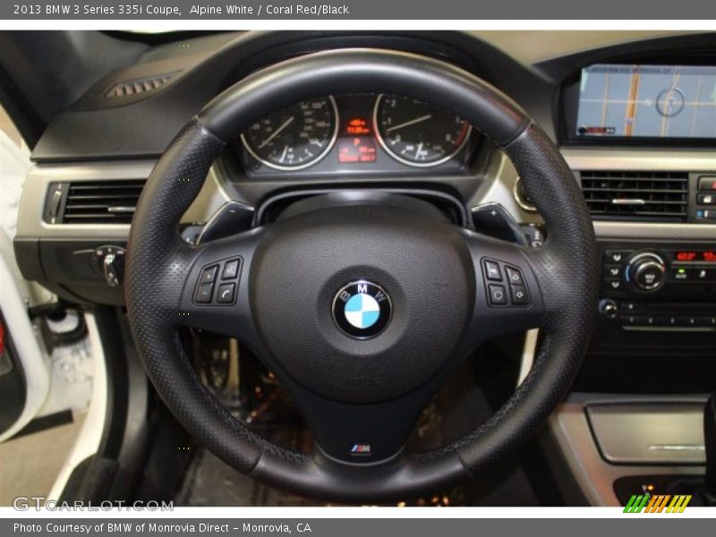 Alpine White / Coral Red/Black 2013 BMW 3 Series 335i Coupe