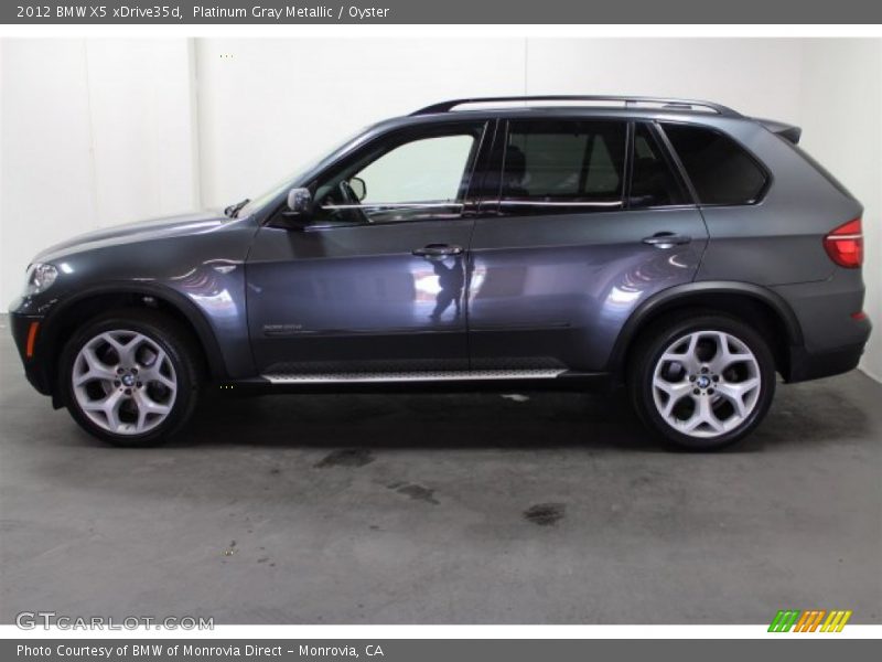 Platinum Gray Metallic / Oyster 2012 BMW X5 xDrive35d