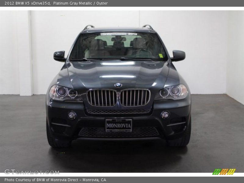 Platinum Gray Metallic / Oyster 2012 BMW X5 xDrive35d