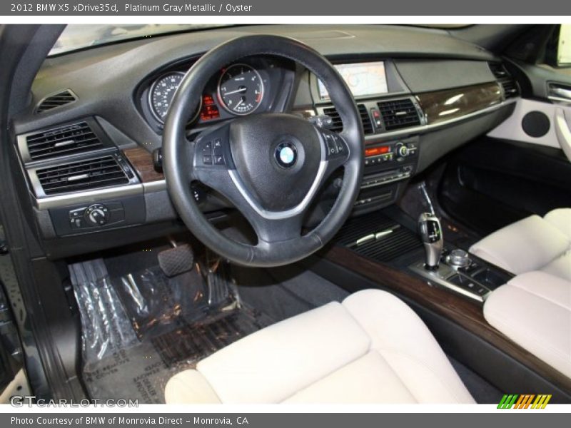 Platinum Gray Metallic / Oyster 2012 BMW X5 xDrive35d