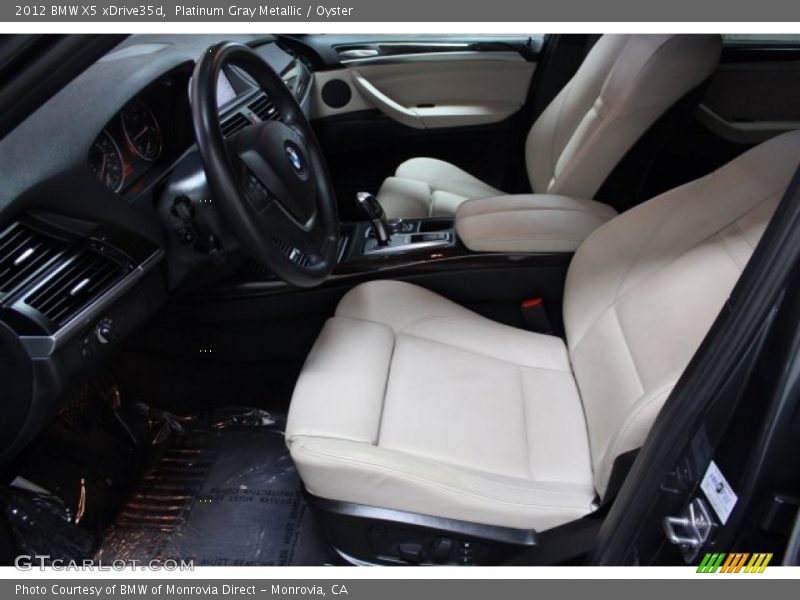 Platinum Gray Metallic / Oyster 2012 BMW X5 xDrive35d