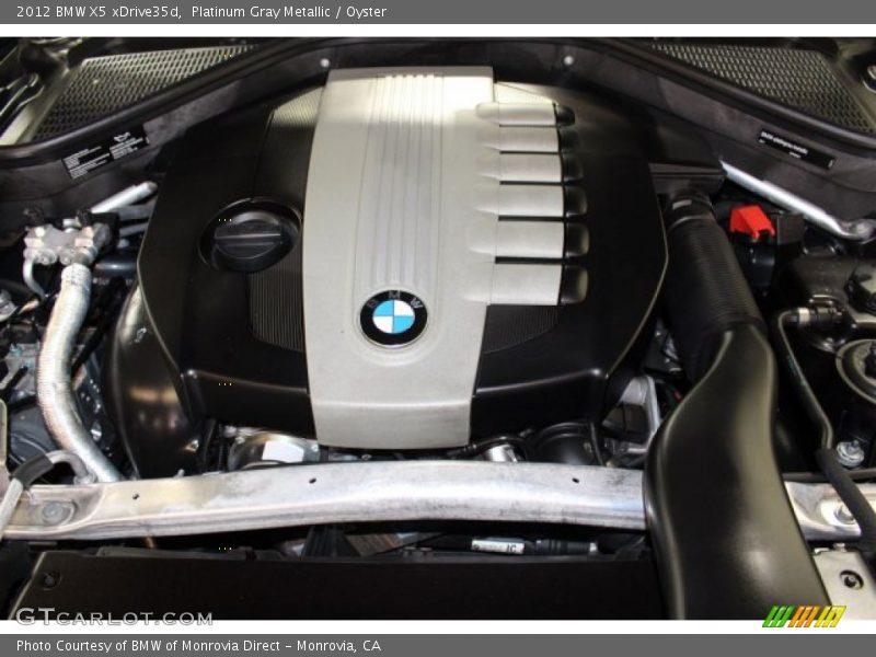 Platinum Gray Metallic / Oyster 2012 BMW X5 xDrive35d
