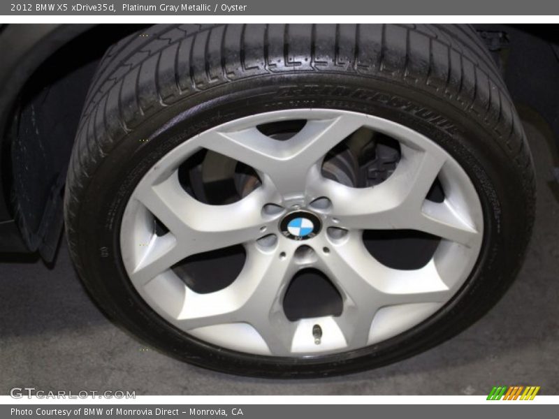 Platinum Gray Metallic / Oyster 2012 BMW X5 xDrive35d