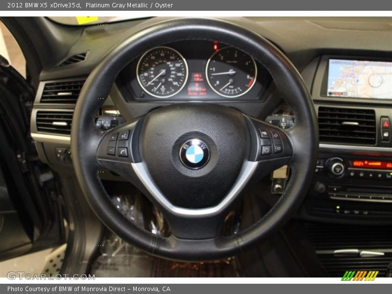 Platinum Gray Metallic / Oyster 2012 BMW X5 xDrive35d