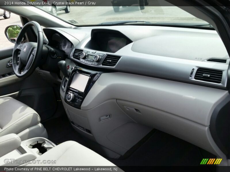 Crystal Black Pearl / Gray 2014 Honda Odyssey EX-L