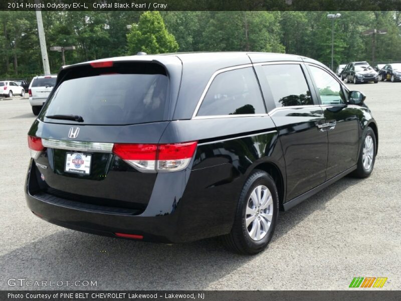 Crystal Black Pearl / Gray 2014 Honda Odyssey EX-L