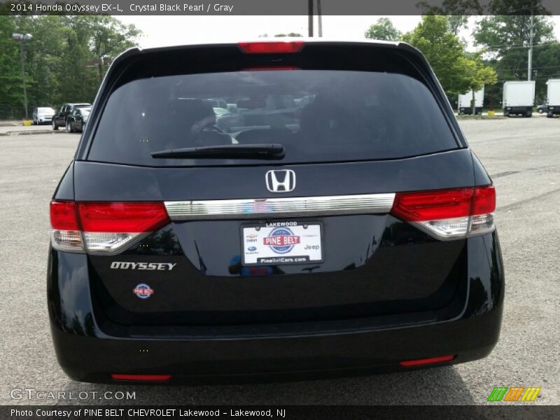 Crystal Black Pearl / Gray 2014 Honda Odyssey EX-L