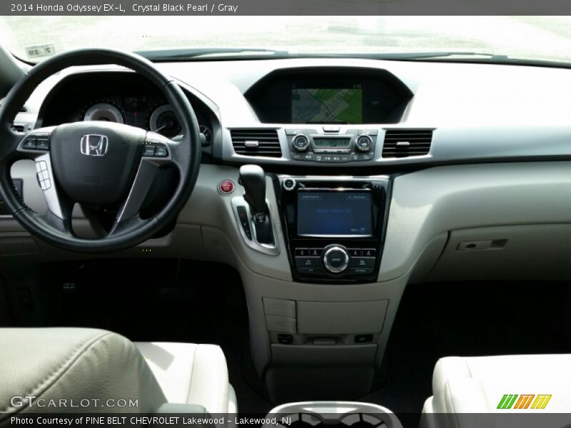 Crystal Black Pearl / Gray 2014 Honda Odyssey EX-L