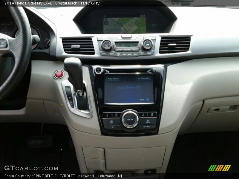 Crystal Black Pearl / Gray 2014 Honda Odyssey EX-L