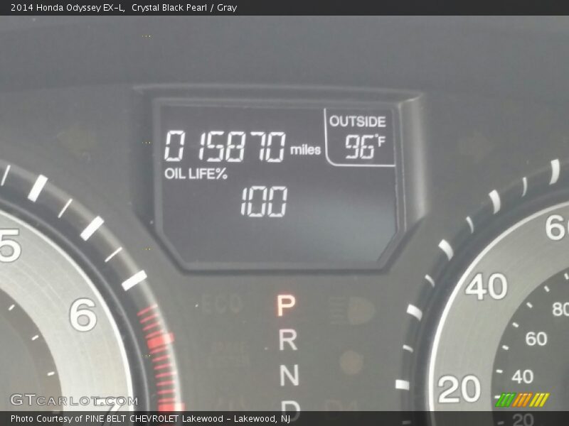 Crystal Black Pearl / Gray 2014 Honda Odyssey EX-L