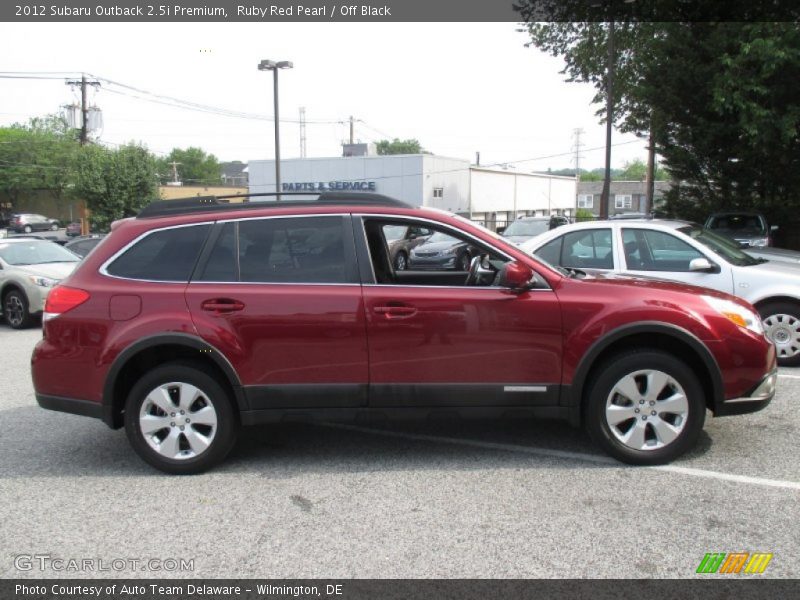Ruby Red Pearl / Off Black 2012 Subaru Outback 2.5i Premium