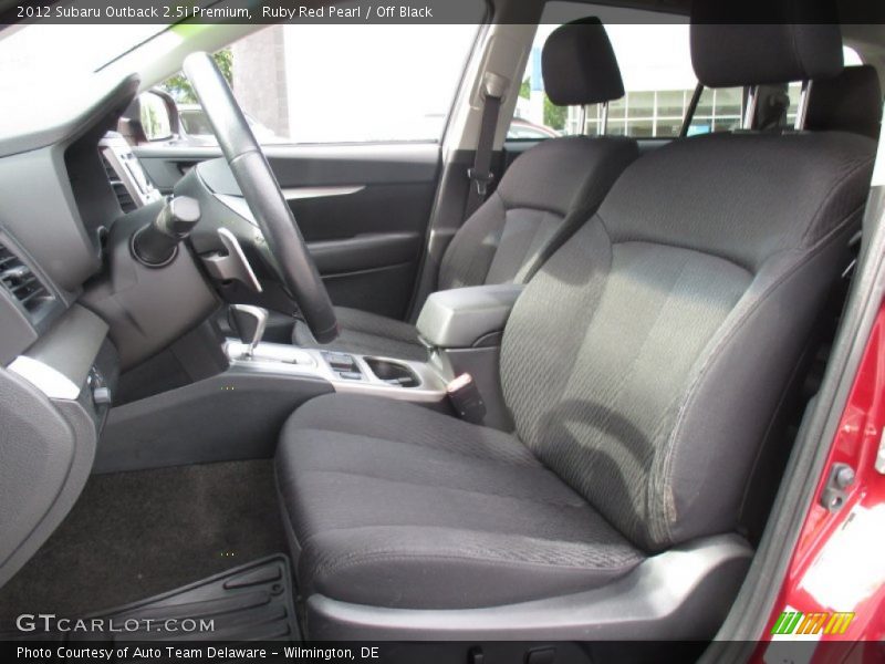 Ruby Red Pearl / Off Black 2012 Subaru Outback 2.5i Premium