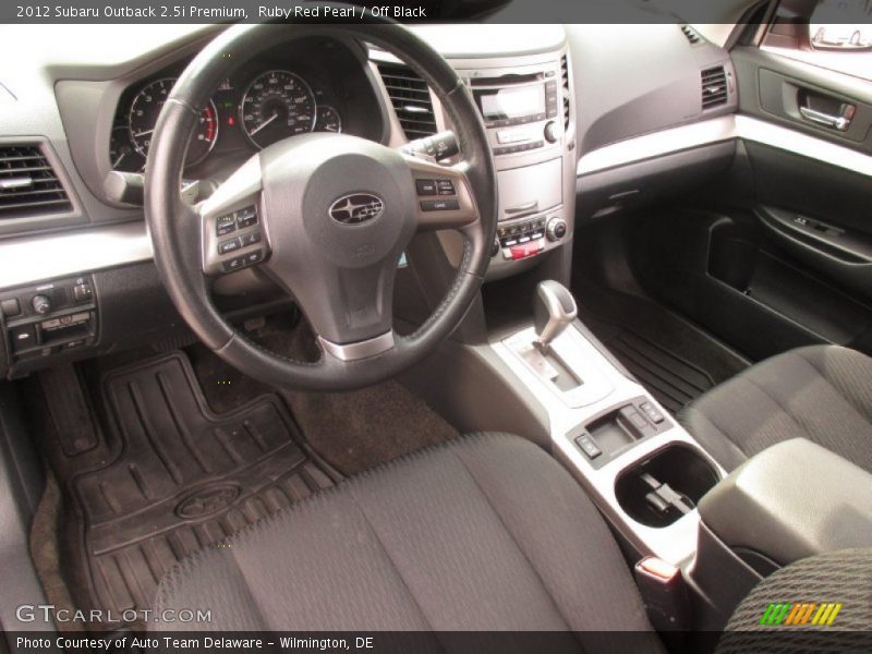 Ruby Red Pearl / Off Black 2012 Subaru Outback 2.5i Premium