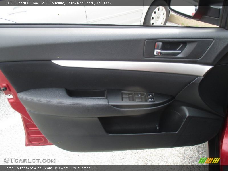 Ruby Red Pearl / Off Black 2012 Subaru Outback 2.5i Premium