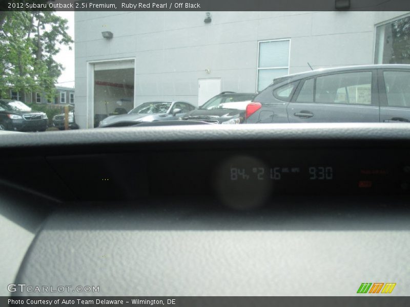 Ruby Red Pearl / Off Black 2012 Subaru Outback 2.5i Premium