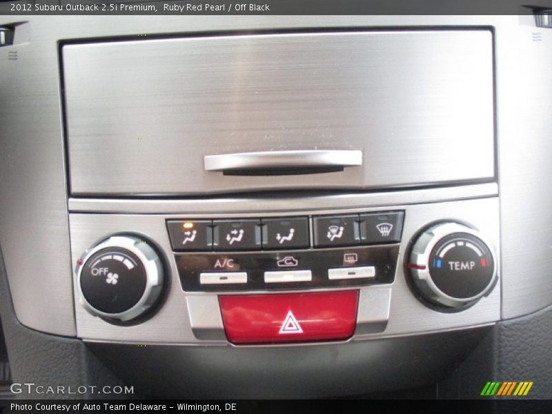 Ruby Red Pearl / Off Black 2012 Subaru Outback 2.5i Premium