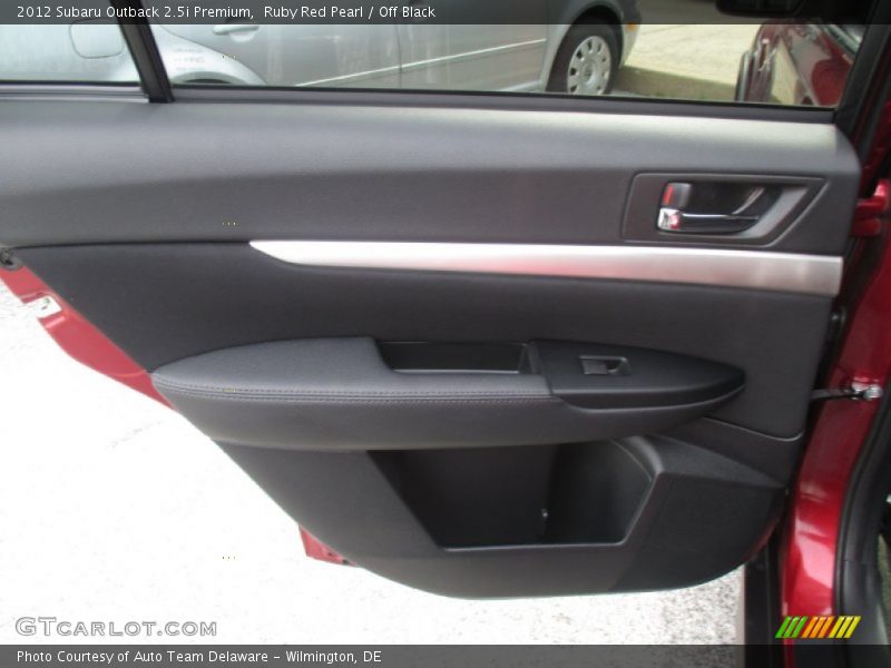 Ruby Red Pearl / Off Black 2012 Subaru Outback 2.5i Premium