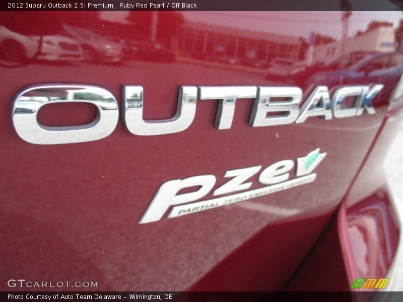 Ruby Red Pearl / Off Black 2012 Subaru Outback 2.5i Premium