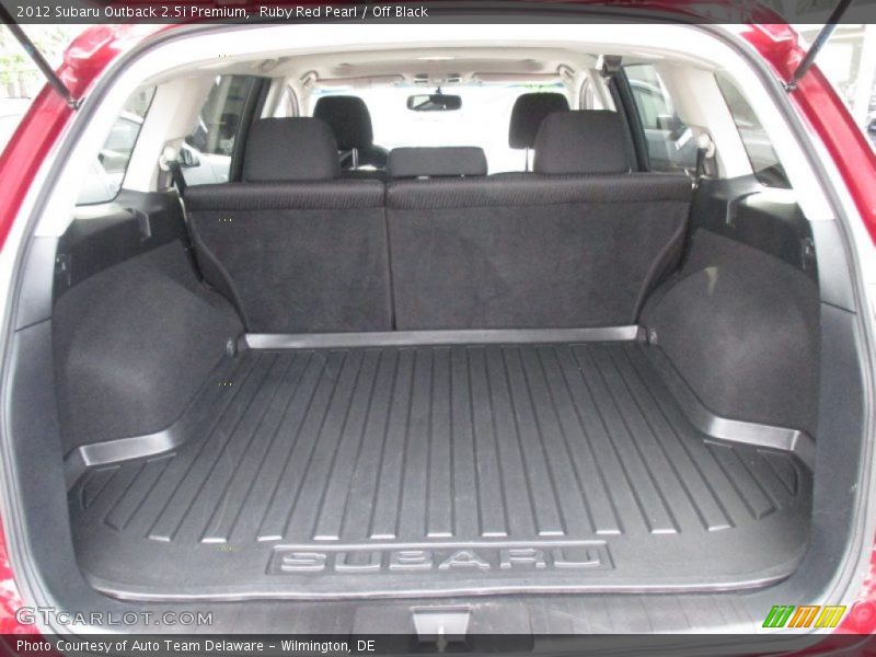 Ruby Red Pearl / Off Black 2012 Subaru Outback 2.5i Premium