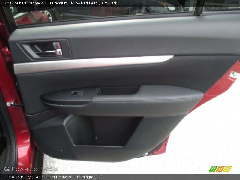 Ruby Red Pearl / Off Black 2012 Subaru Outback 2.5i Premium
