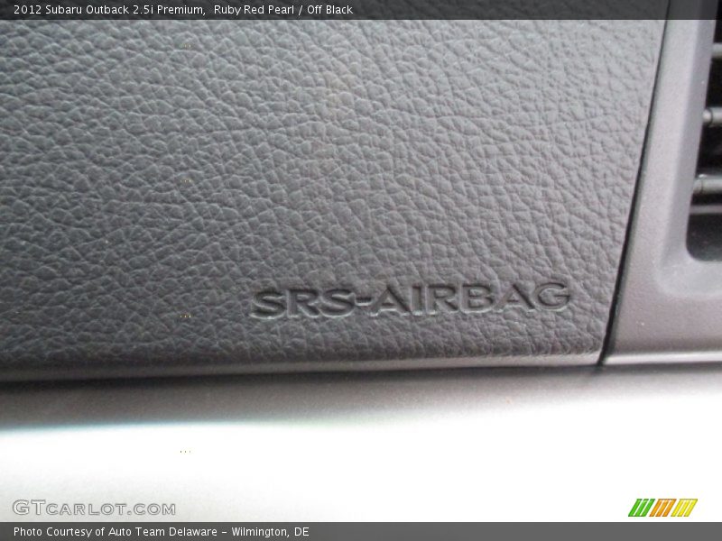 Ruby Red Pearl / Off Black 2012 Subaru Outback 2.5i Premium