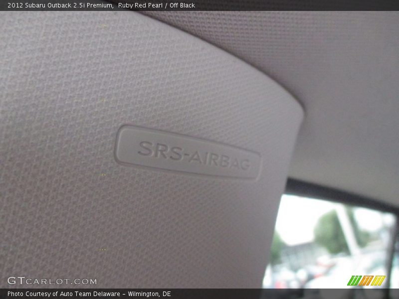 Ruby Red Pearl / Off Black 2012 Subaru Outback 2.5i Premium
