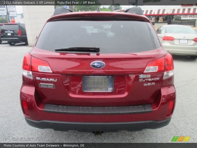Ruby Red Pearl / Off Black 2012 Subaru Outback 3.6R Limited