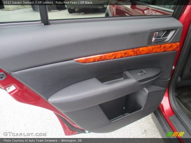 Ruby Red Pearl / Off Black 2012 Subaru Outback 3.6R Limited