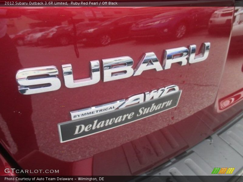 Ruby Red Pearl / Off Black 2012 Subaru Outback 3.6R Limited
