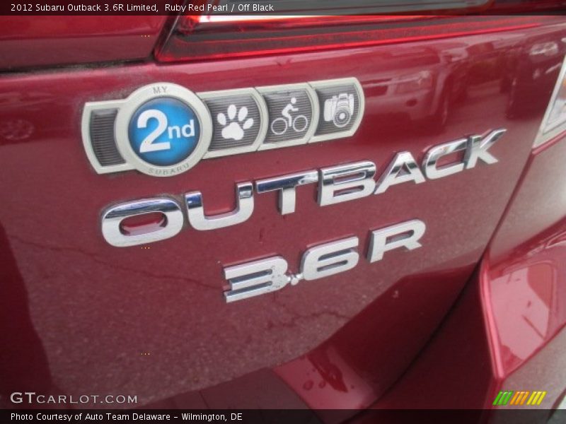 Ruby Red Pearl / Off Black 2012 Subaru Outback 3.6R Limited