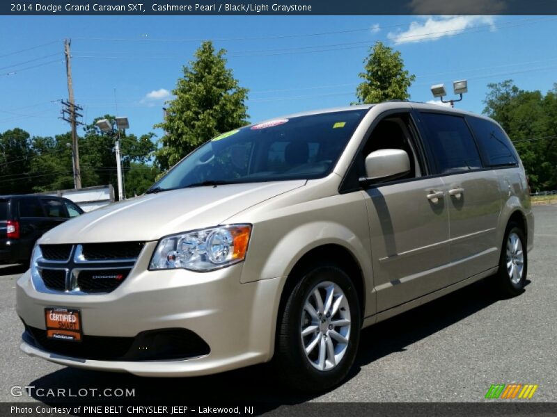 Cashmere Pearl / Black/Light Graystone 2014 Dodge Grand Caravan SXT