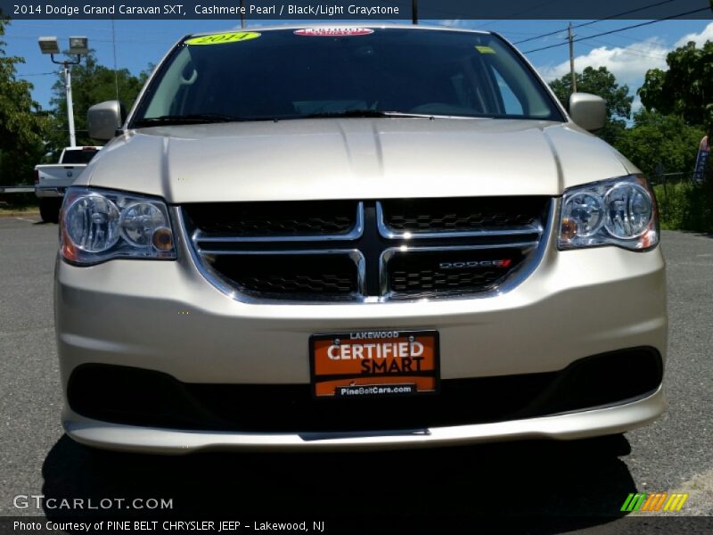 Cashmere Pearl / Black/Light Graystone 2014 Dodge Grand Caravan SXT