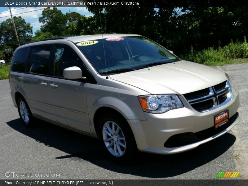Cashmere Pearl / Black/Light Graystone 2014 Dodge Grand Caravan SXT